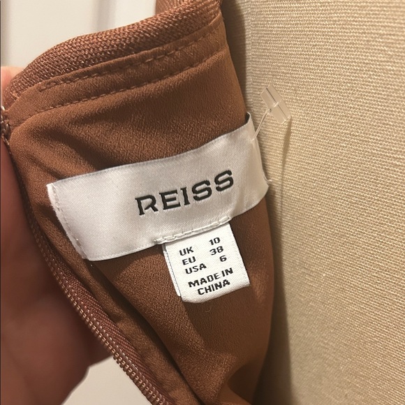 Reiss Brown Belted Mini Dress - Picture 12 of 14